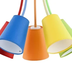 Lampa Sufitowa WIRE Wielokolorowy Abażury 5xE27 * TK Lighting Outlet