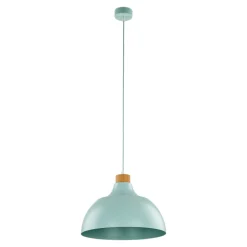 Lampa Wiszaca CAP Miętowy Metalowy Klosz 1xE27 34 cm * TK Lighting Sale
