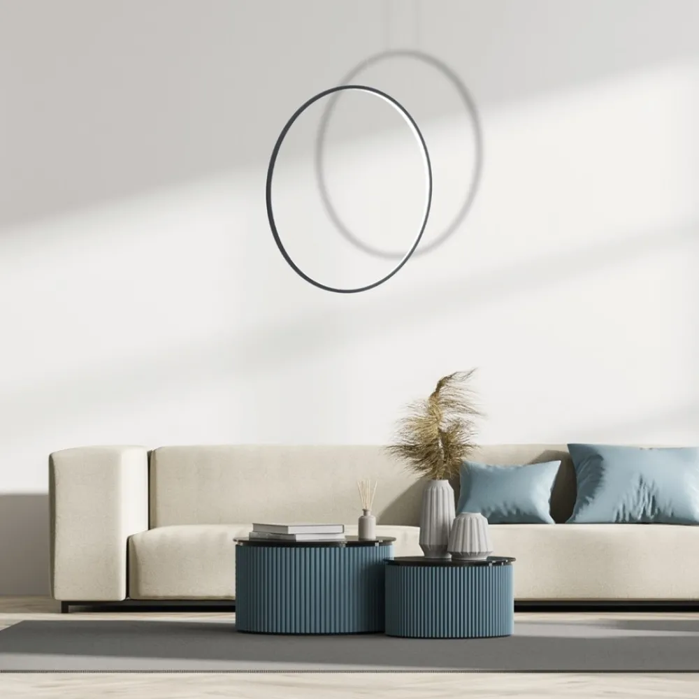 Lampa Wiszaca SATURNO Czarny 46W LED 80cm * Eko-light Discount