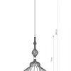 Lampa Wisząca ABI Czarny Metalowy Klosz Abażur 1xE27 41cm