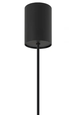 Lampa Wisząca ABI Czarny Metalowy Klosz Abażur 1xE27 22cm