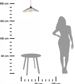 Lampa wisząca Alara Black 45 cm * Atmosphera Sale