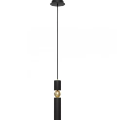 Lampa Wisząca ALAS Czarny 1xGU10 * Jupiter
