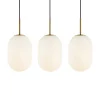 Lampa Wisząca ALIAS Złoty Szklane Klosze 3xE14 83cm * Eko-light Sale