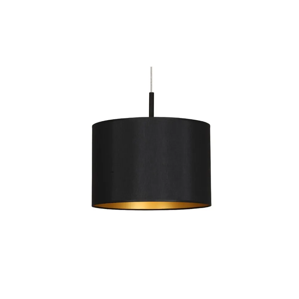 Lampa Wisząca ALICE Czarny Złoty Abażur 1xE27 46cm * Nowodvorski Sale