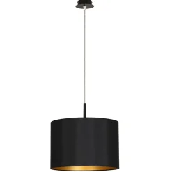 Lampa Wisząca ALICE Czarny Złoty Abażur 1xE27 46cm * Nowodvorski Sale