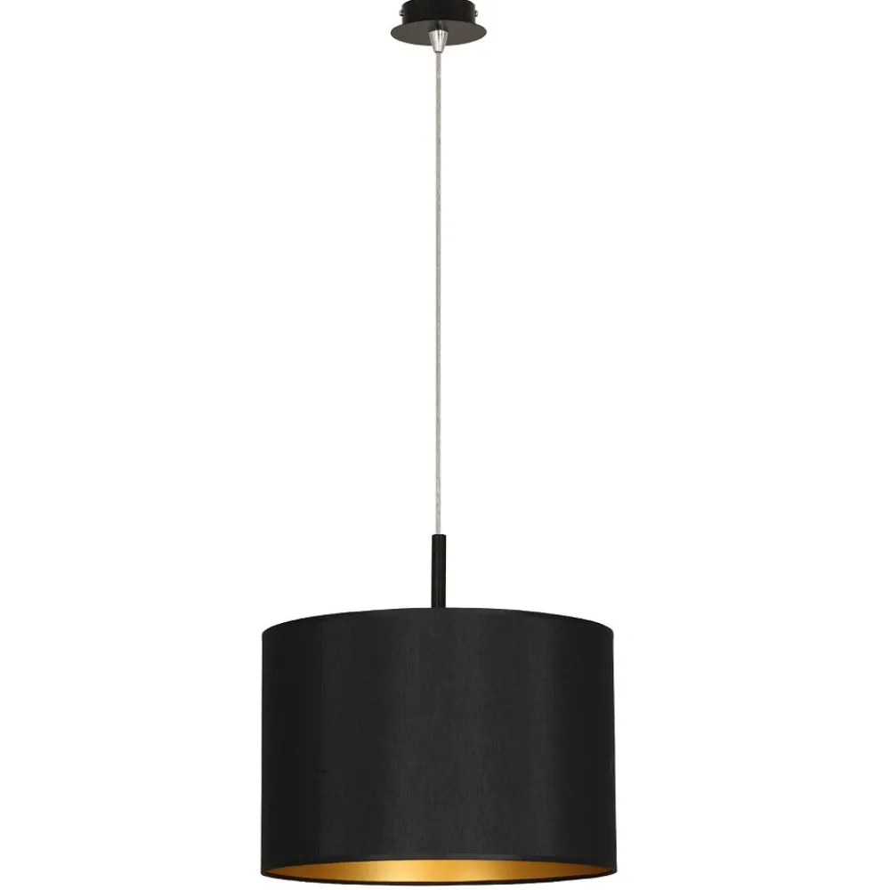 Lampa Wisząca ALICE Czarny Złoty Abażur 1xE27 46cm * Nowodvorski Sale