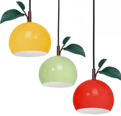 Lampa Wisząca APPLE Czarny Wielokolorowy Metalowy Klosz 3xE27 * Luminex Online