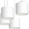 Lampa Wisząca ARDEN Biały Abażur 5xE27