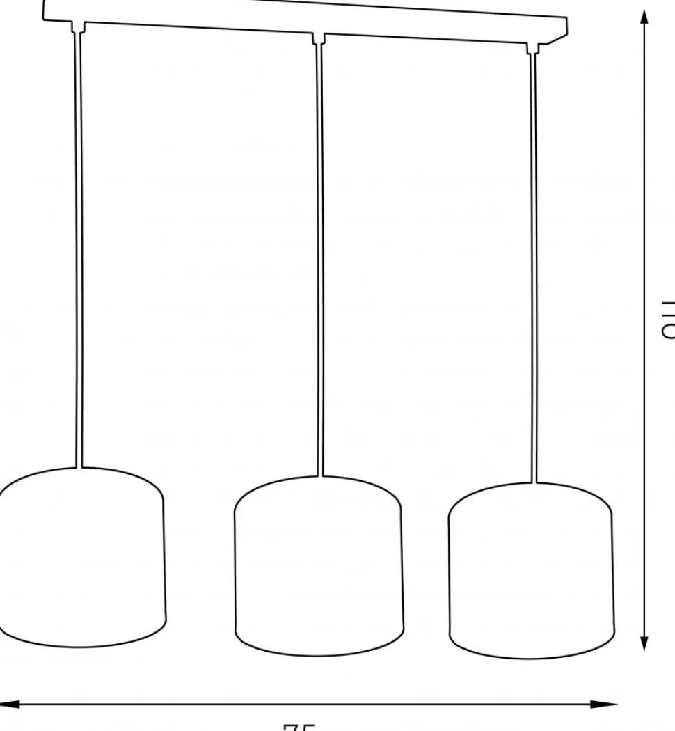 Lampa Wisząca ARDEN Czarny Złoty Abażur 3xE27