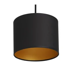 Lampa Wisząca ARDEN Czarny Złoty Abażur 3xE27