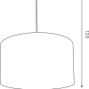 Lampa Wisząca ARDEN Niebieski Złoty Abażur 1xE27 25cm * Luminex