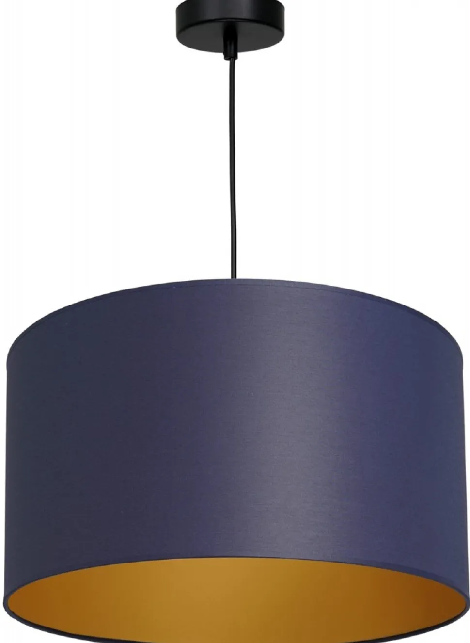 Lampa Wisząca ARDEN Niebieski Złoty Abażur 1xE27 25cm * Luminex