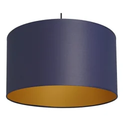 Lampa Wisząca ARDEN Niebieski Złoty Abażur 1xE27 25cm * Luminex