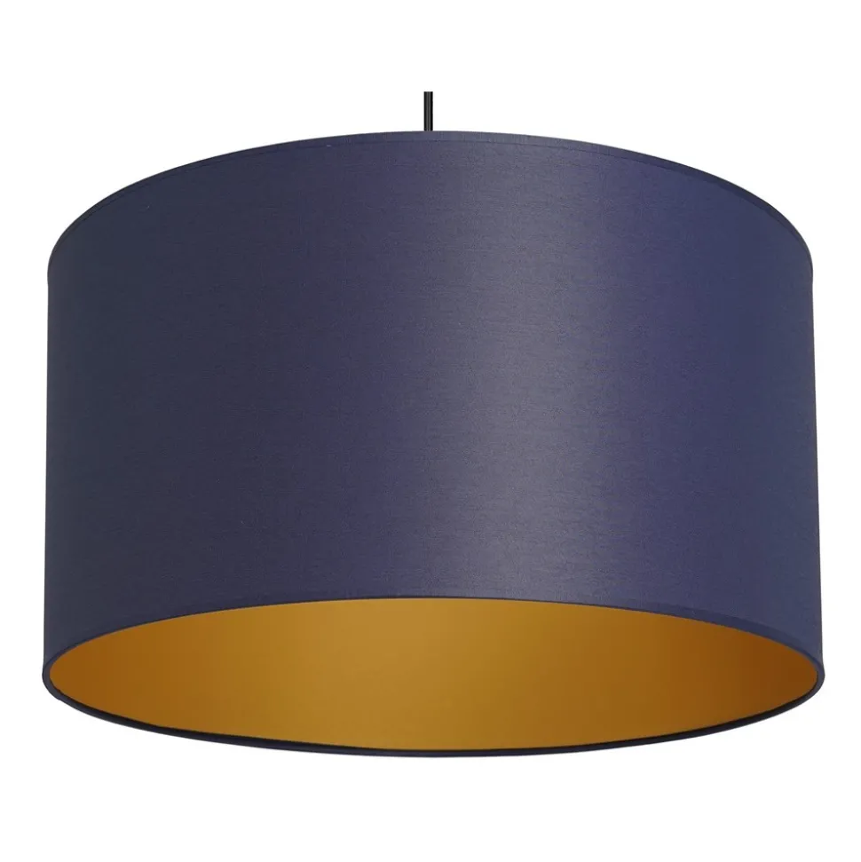 Lampa Wisząca ARDEN Niebieski Złoty Abażur 1xE27 25cm * Luminex