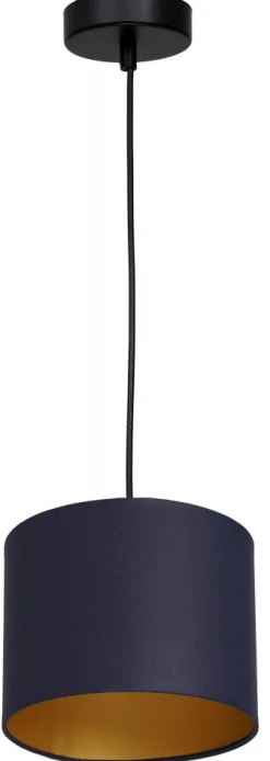 Lampa Wisząca ARDEN Niebieski Złoty Abażur 1xE27 18cm