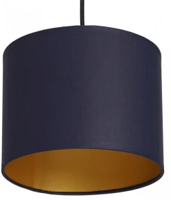 Lampa Wisząca ARDEN Niebieski Złoty Abażur 1xE27 18cm