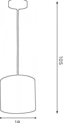 Lampa Wisząca ARDEN Niebieski Złoty Abażur 1xE27 18cm