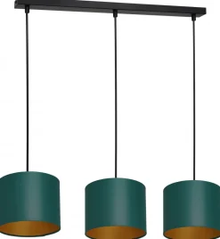 Lampa Wisząca ARDEN Zielony Złoty Abażur 1xE27 40cm * Luminex Outlet