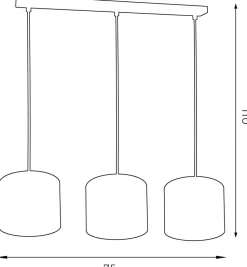 Lampa Wisząca ARDEN Zielony Złoty Abażur 1xE27 40cm * Luminex Outlet