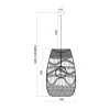 Lampa Wisząca ARONA Abażur Beżowy 1xE14 40cm * Eko-light New