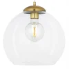 Lampa Wisząca ASTI Patyna Transparentny Szklany Klosz 1xE27 29 cm * Jupiter Outlet