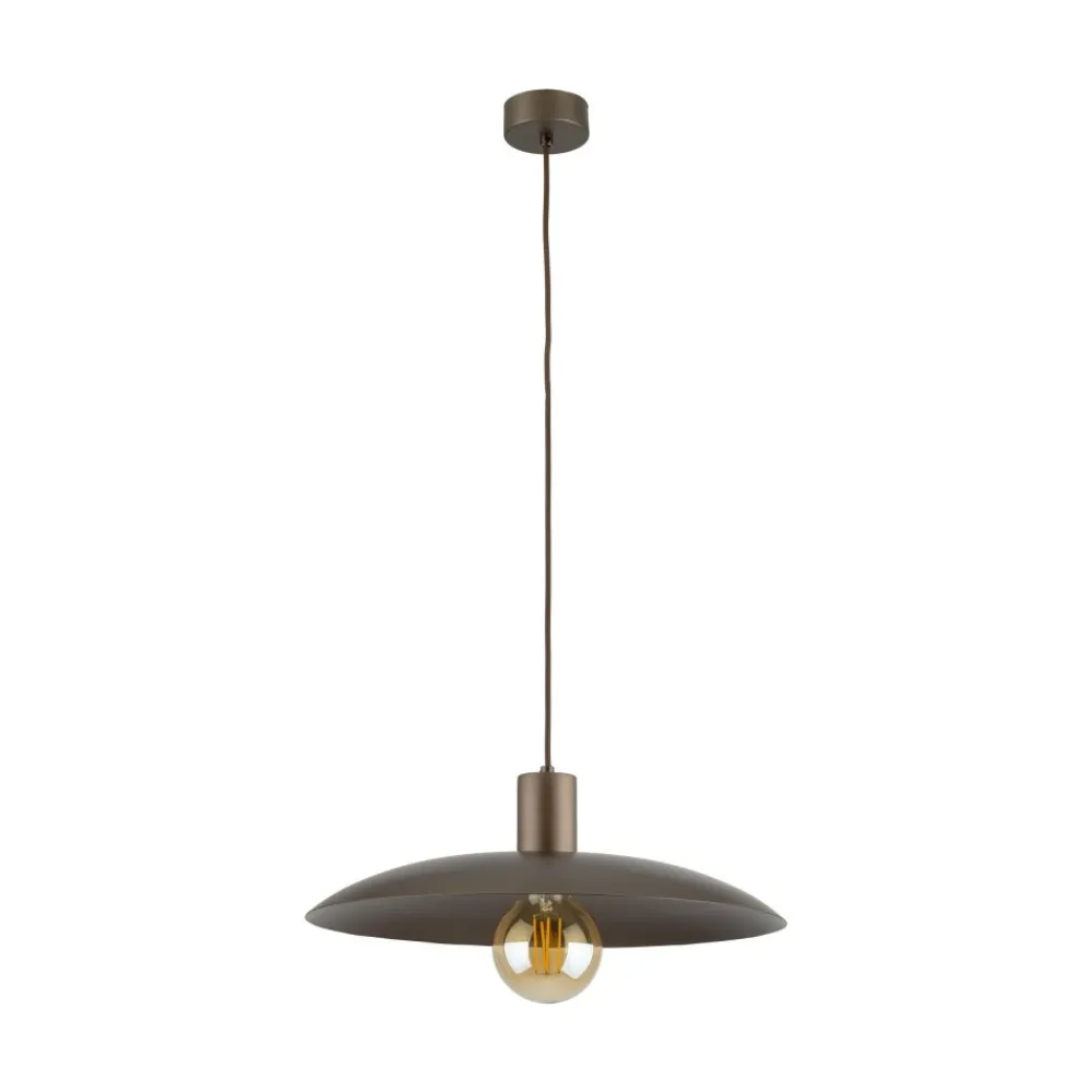 Lampa wisząca ASTRA brązowa 1xE27 * TK Lighting Clearance
