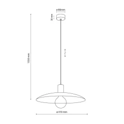 Lampa wisząca ASTRA NEW brązowa 1xE27 * TK Lighting Sale