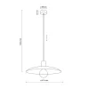 Lampa wisząca ASTRA zielona 1xE27 * TK Lighting New