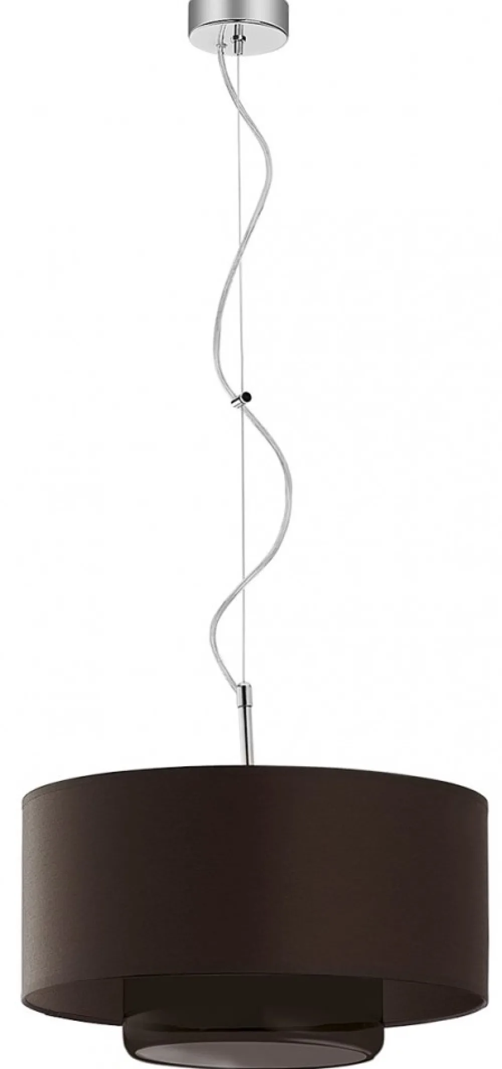 Lampa Wisząca AVEO Brązowy Abażur Szklany Klosz 1xE27 35 cm * Jupiter Outlet