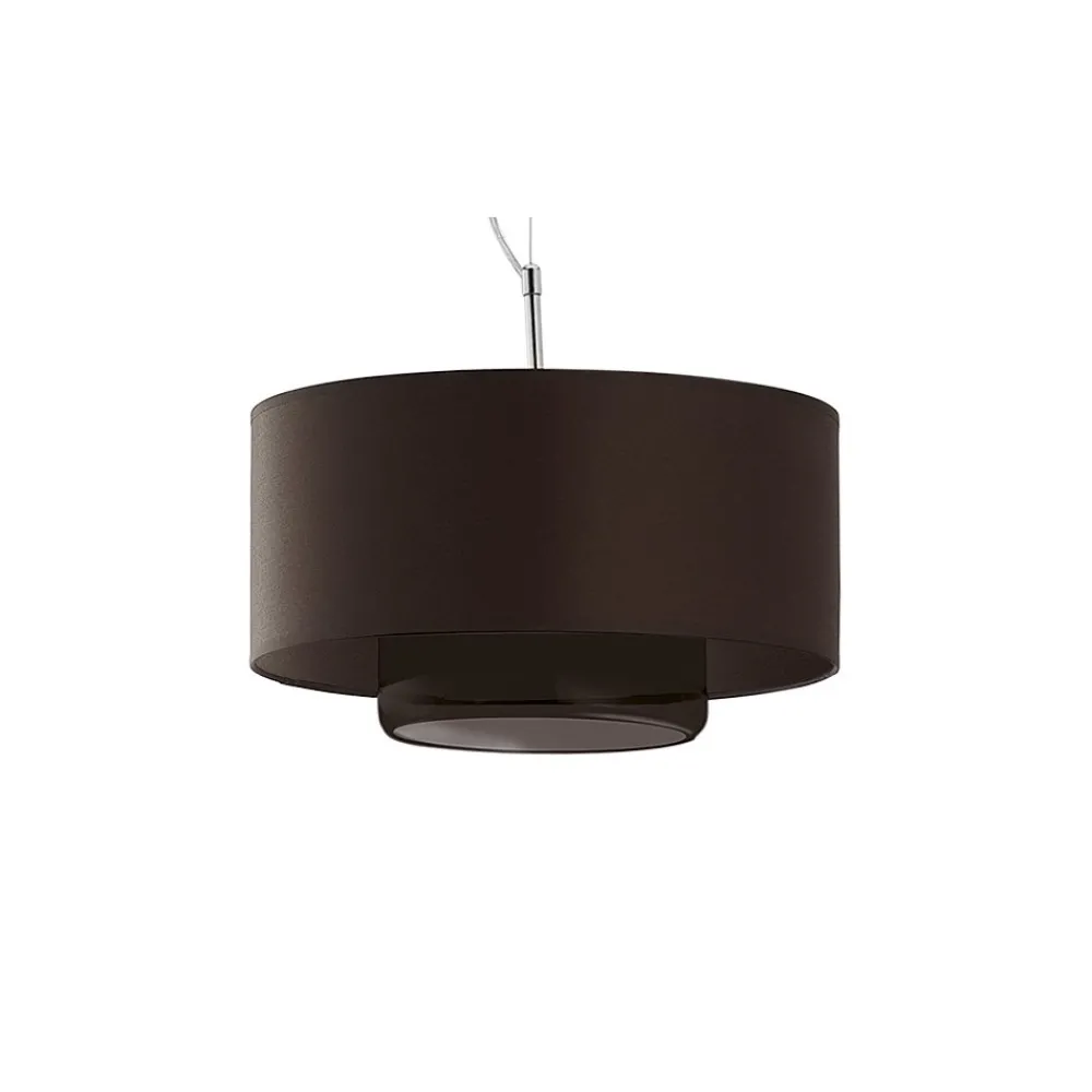 Lampa Wisząca AVEO Brązowy Abażur Szklany Klosz 1xE27 35 cm * Jupiter Outlet