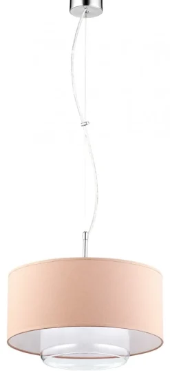 Lampa Wisząca AVEO Brązowy Transparentny Abażur Szklany Klosz 1xE27 35 cm * Jupiter Discount