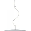 Lampa Wisząca AVEO Srebrny Szary Abażur Szklany Klosz 1xE27 35 cm * Jupiter Sale
