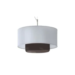 Lampa Wisząca AVEO Srebrny Szary Abażur Szklany Klosz 1xE27 35 cm * Jupiter Sale