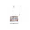 Lampa Wisząca BALLERINA Biały Różowy Abażur 1xE27 30cm * Eko-light New