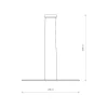 Lampa Wisząca BAR Czarny 21W LED 4000K 120cm * Nowodvorski Outlet