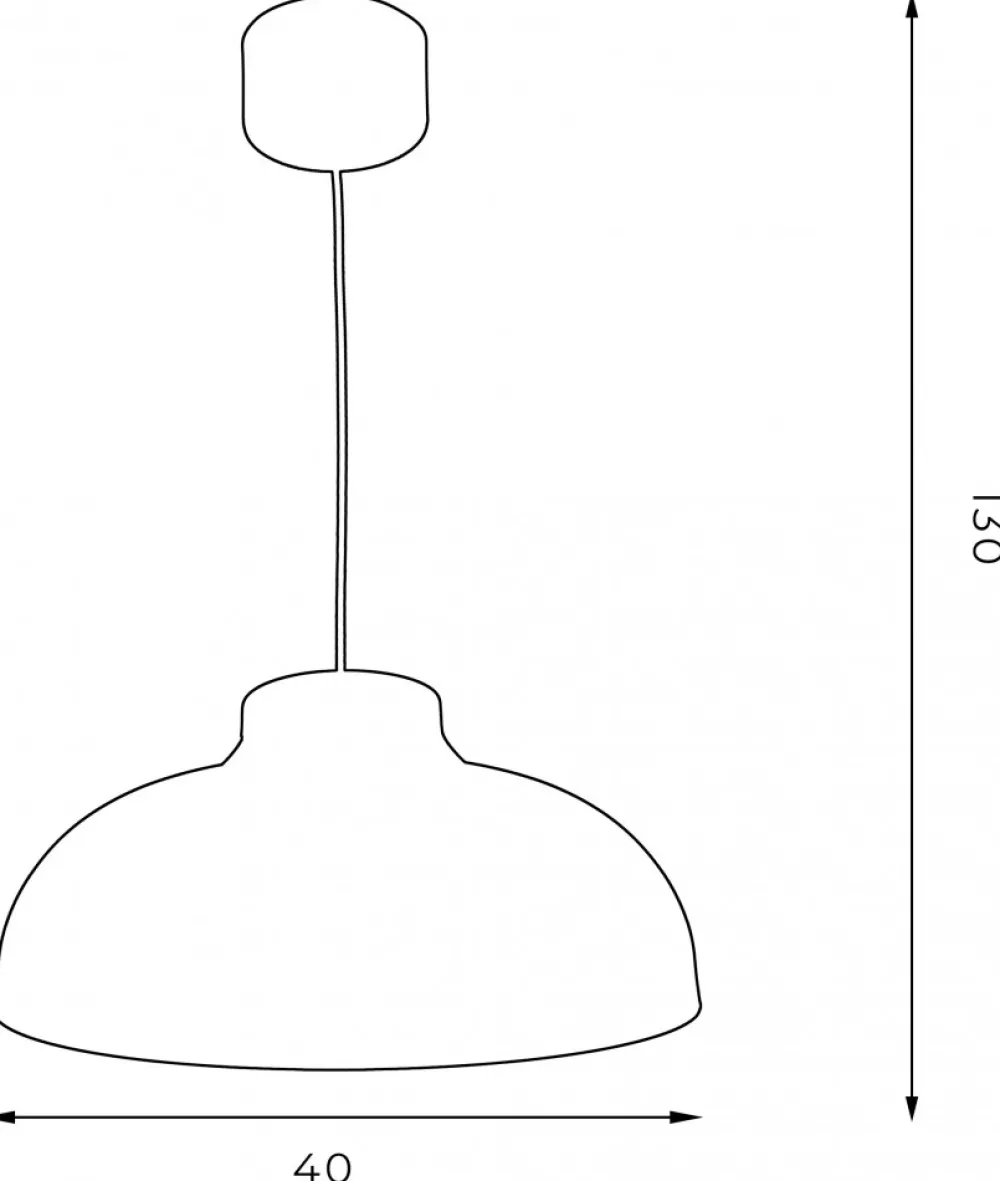 Lampa Wisząca BASCA Czarny Złoty Metalowy Klosz 1xE27 40cm * Luminex Best