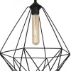 Lampa Wisząca BASKET NEW Czarny Metalowy Klosz 1xE27 35cm