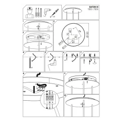 Lampa Wisząca BATON Czarny Złoty 3xE27 * Nowodvorski Sale