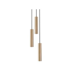 Lampa Wisząca BATON Czarny Złoty 3xE27 * Nowodvorski Sale