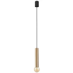 Lampa Wisząca BATON Czarny Złoty 1xE27 * Nowodvorski Discount