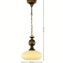 Lampa wisząca BOLERO złoty patynowany 1xE27 * Jupiter Best
