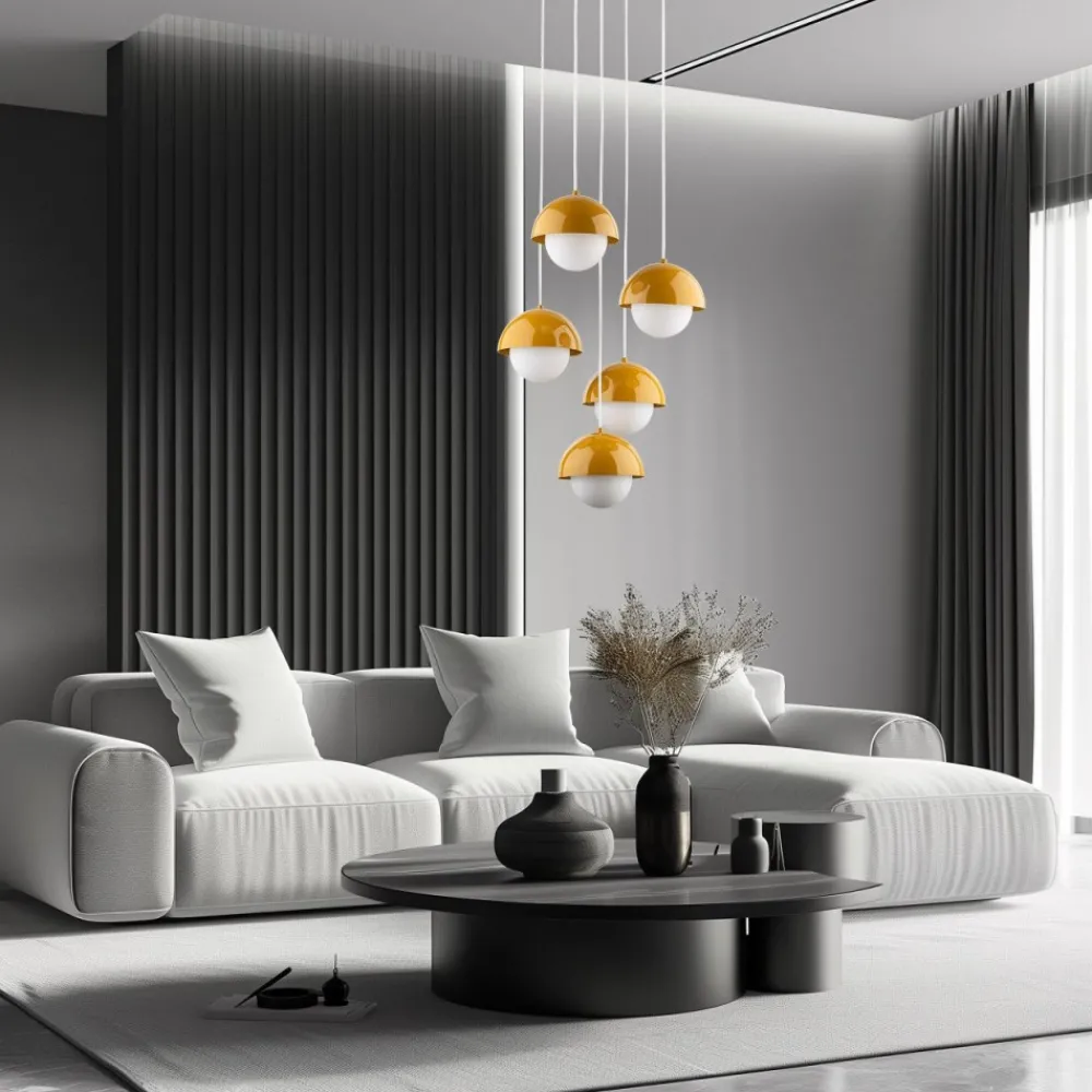 Lampa wisząca BONO ochra 5xG9 * TK Lighting Best