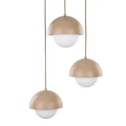 Lampa wisząca BONO sabia beżowa 3xG9 * TK Lighting Best