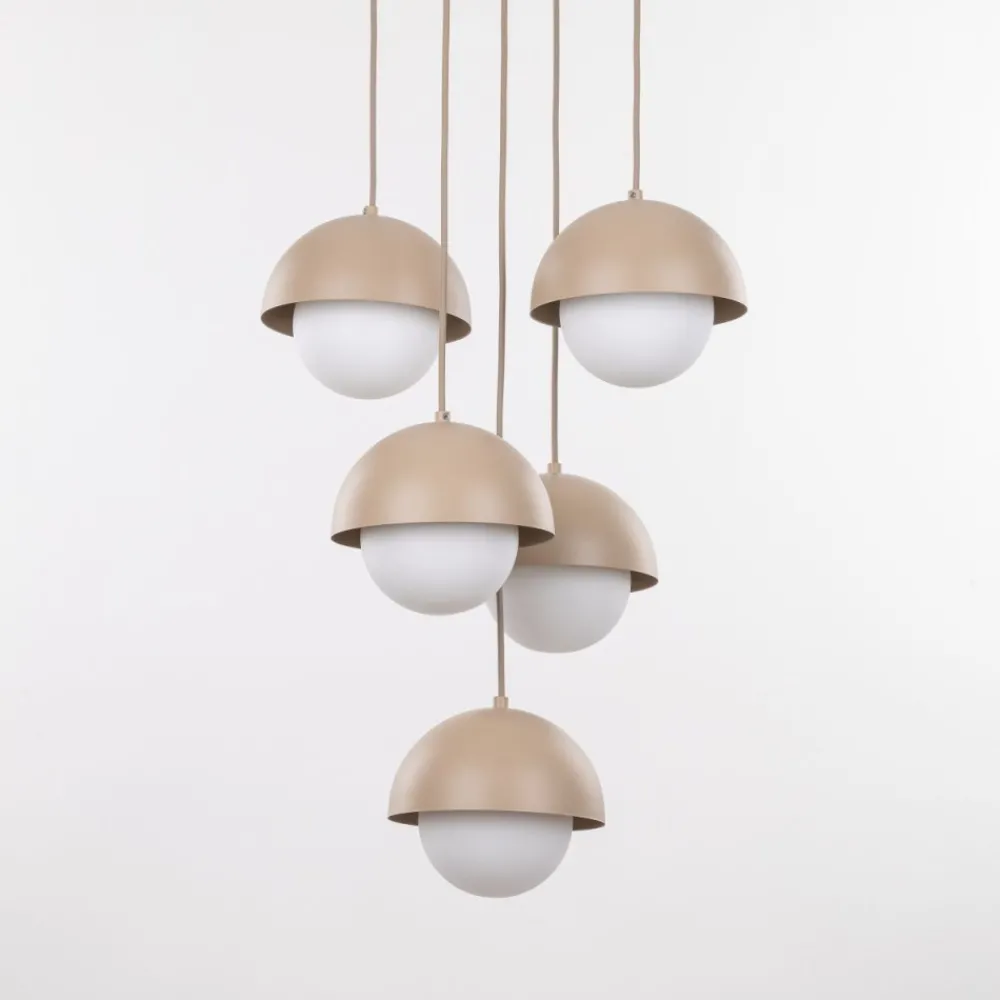 Lampa wisząca BONO sabia beżowa 5xG9 * TK Lighting Hot