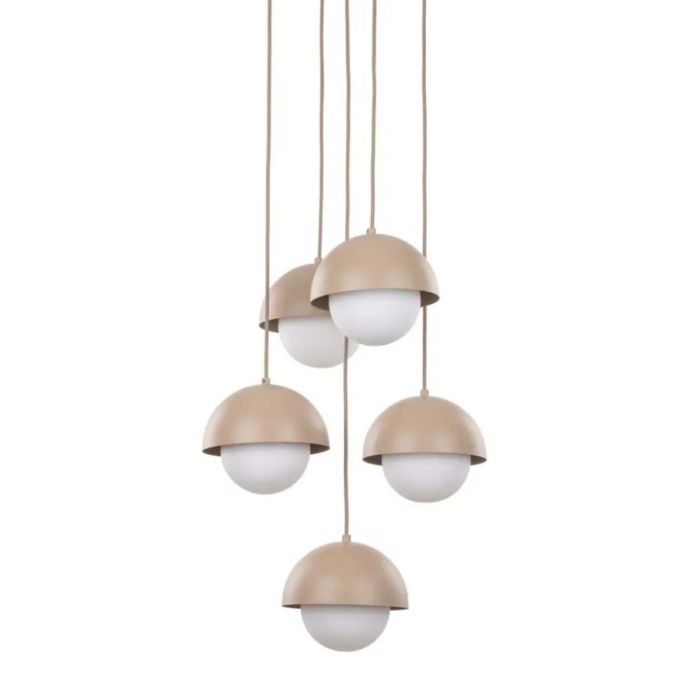 Lampa wisząca BONO sabia beżowa 5xG9 * TK Lighting Hot
