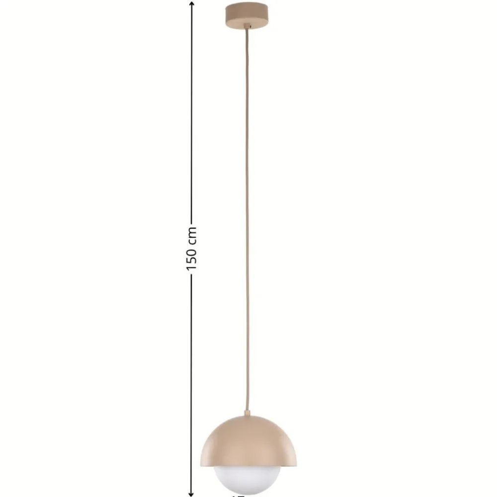 Lampa wisząca BONO S sabia beżowa 1xG9 * TK Lighting Discount