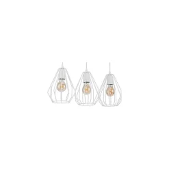 Lampa Wisząca BRYLANT Biały Metalowe Klosze 3xE27 * TK Lighting Clearance