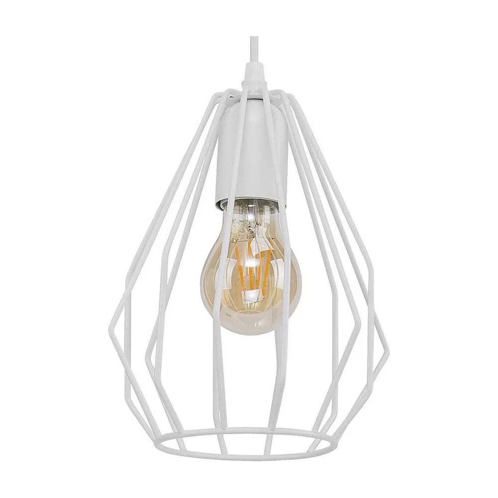 Lampa Wisząca BRYLANT Biały Metalowy Klosz 1xE27 * TK Lighting New