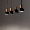 Lampa Wisząca CAIRO Czarny Metalowe Klosze 4xE27 * TK Lighting Outlet